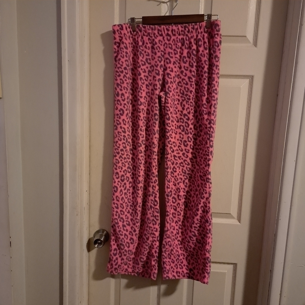 Xhilaration Pink cheeteh Print pajama Bottoms size large
